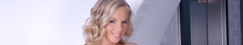 blonde woman smiling