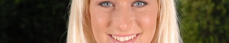 blonde woman smiling