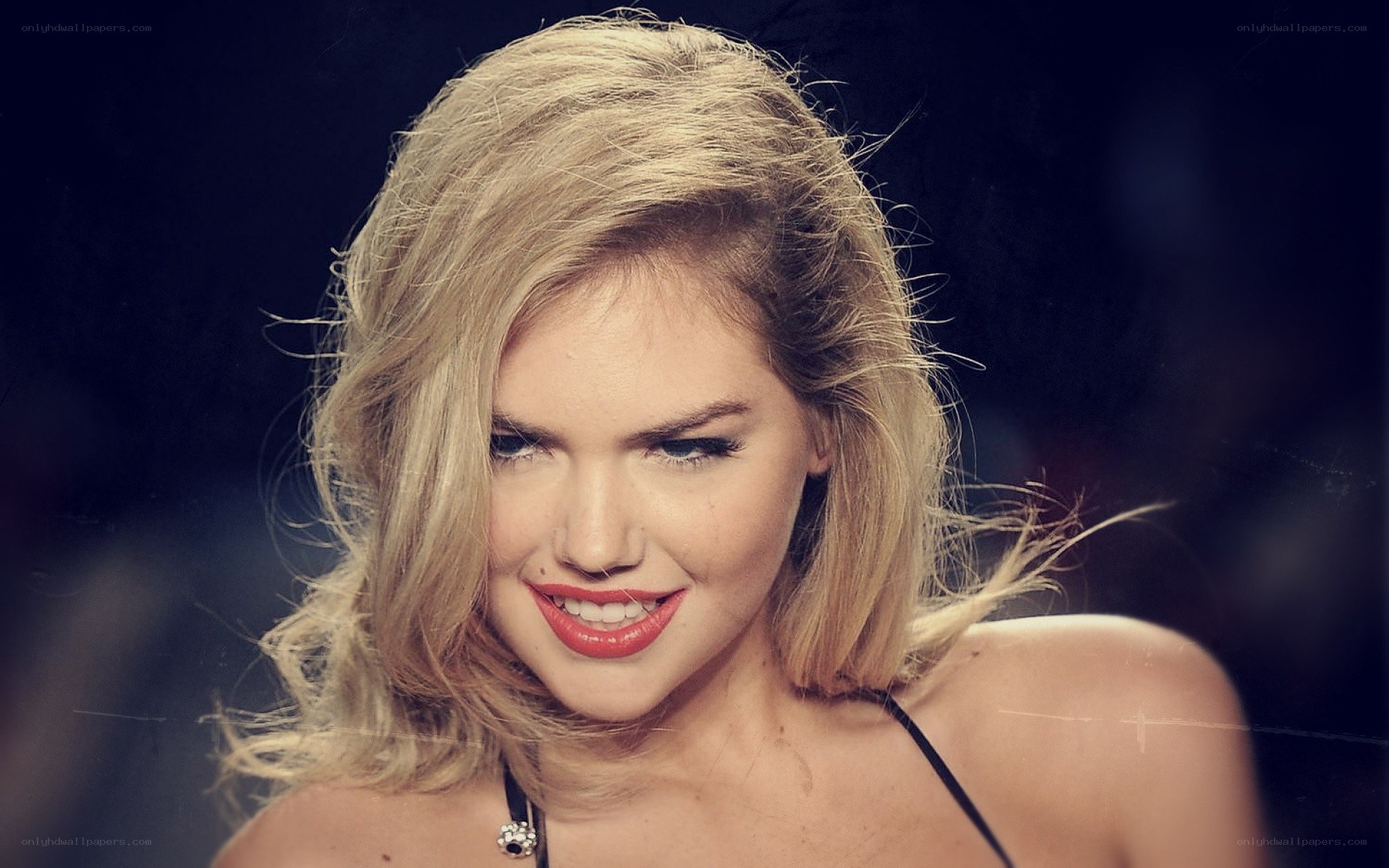blonde woman smiling