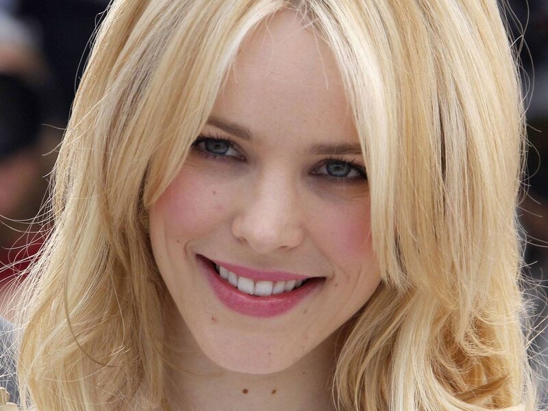 blonde woman smiling