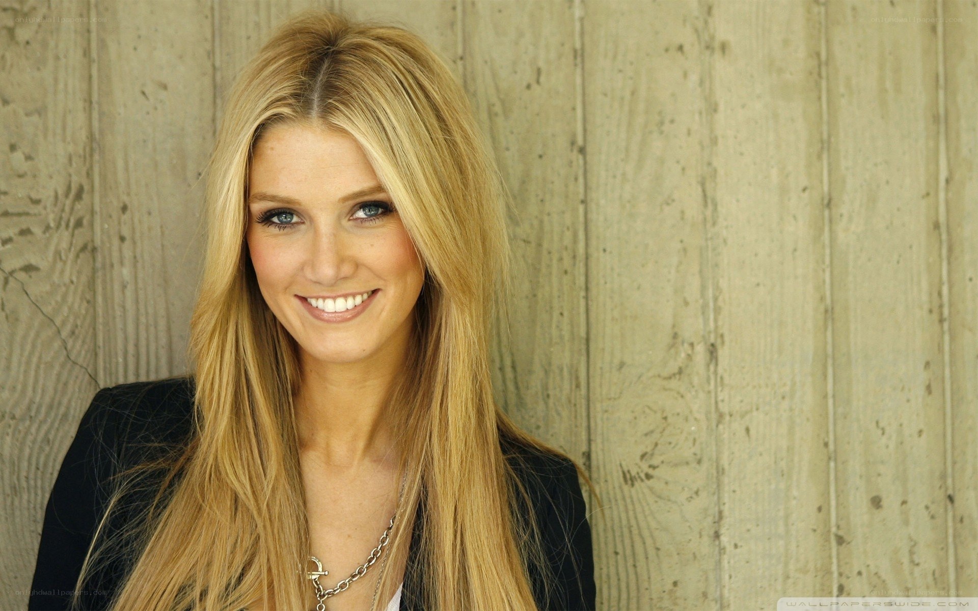 blonde woman smiling