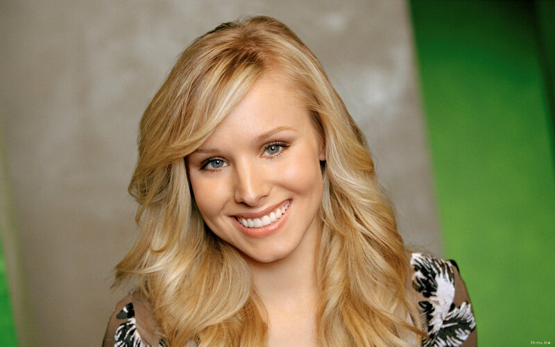 blonde woman smiling