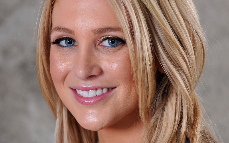 blonde woman smiling