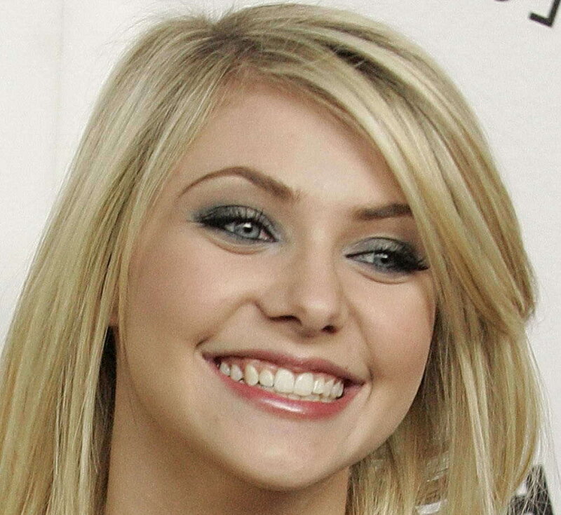 blonde woman smiling