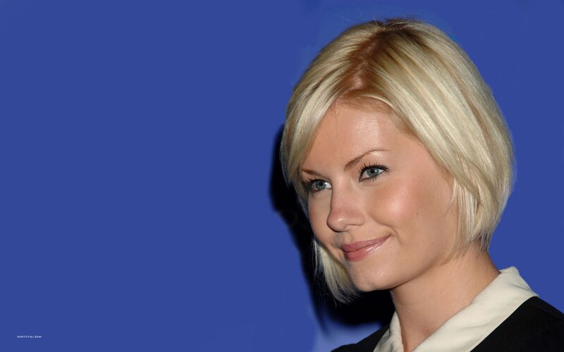 blonde woman smiling