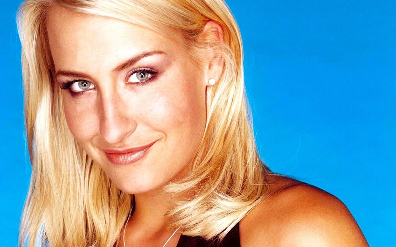 blonde woman smiling