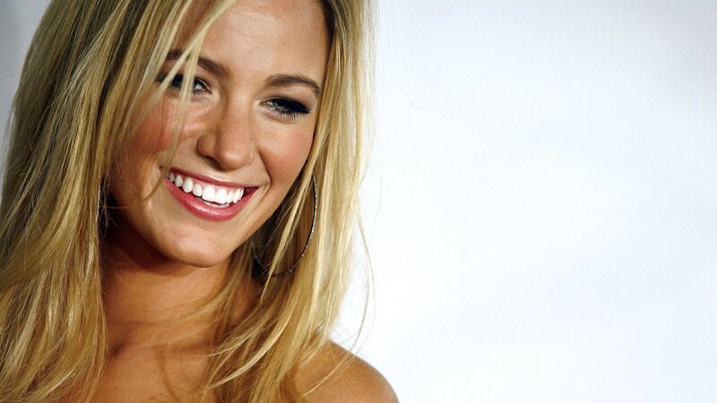 blonde woman smiling