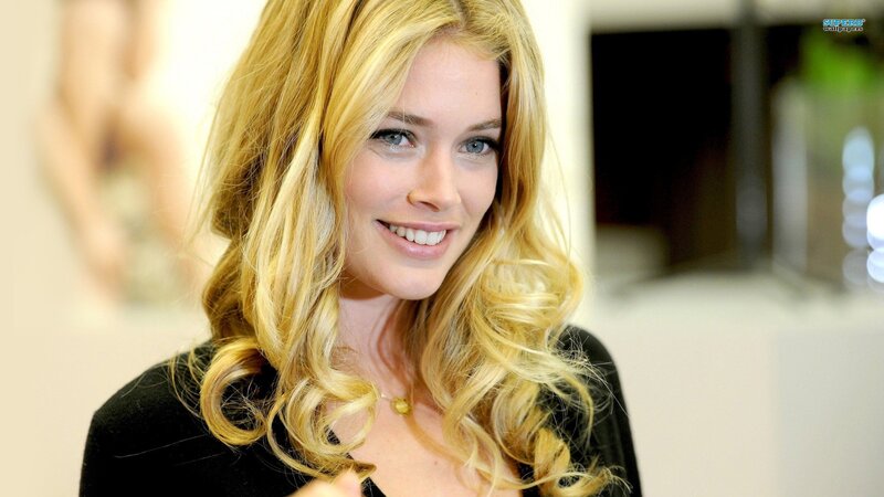 blonde woman smiling