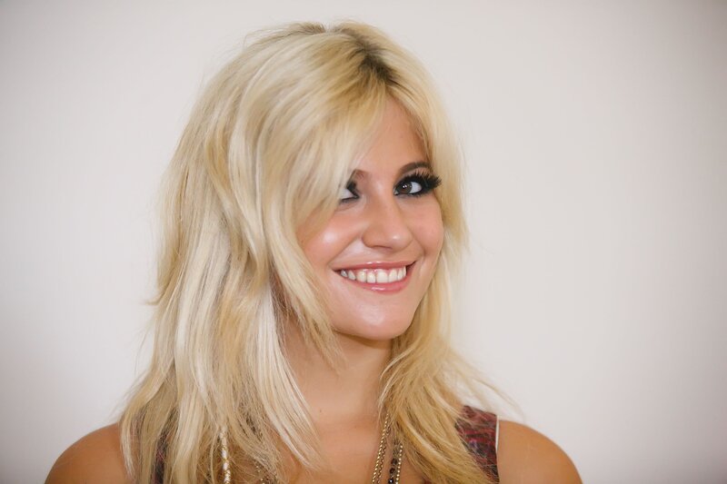 blonde woman smiling