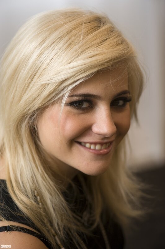 blonde woman smiling