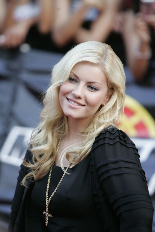 blonde woman smiling at event