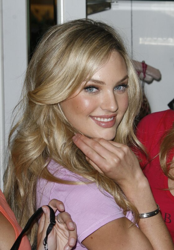 blonde woman smiling at event