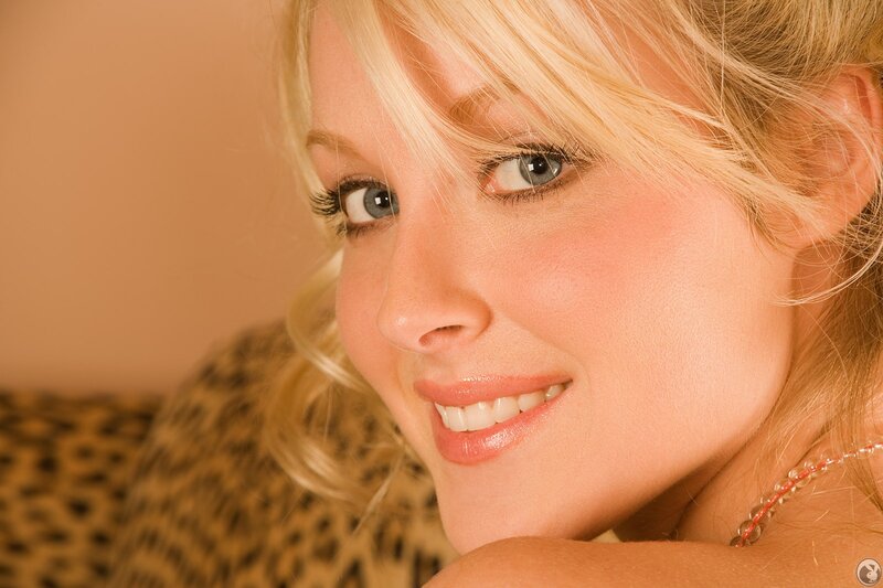 Blonde Woman Smiling — Beige, Friendly