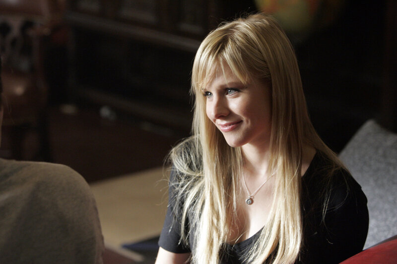 Blonde Woman Smiling — Calm, Photograph, Necklace