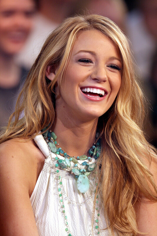 Blonde Woman Smiling — Happy, Photograph, Necklace
