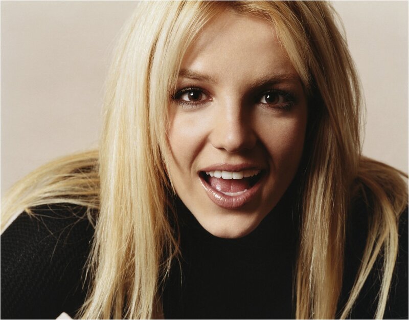 Blonde Woman Smiling — Neutral, Photograph, Black Shirt
