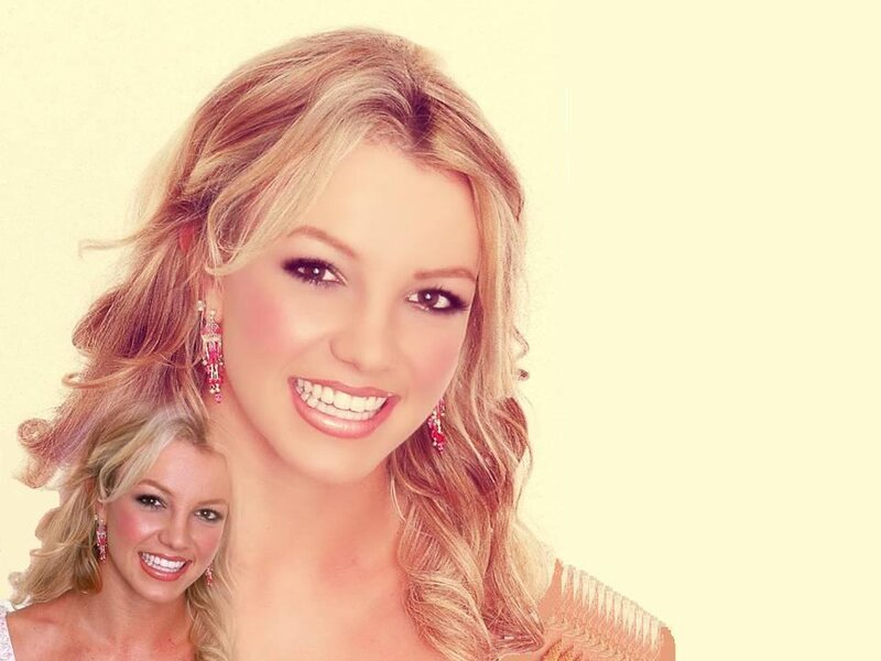 Blonde Woman Smiling — Yellow