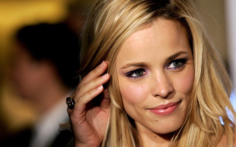 Blonde Woman Touching Hair