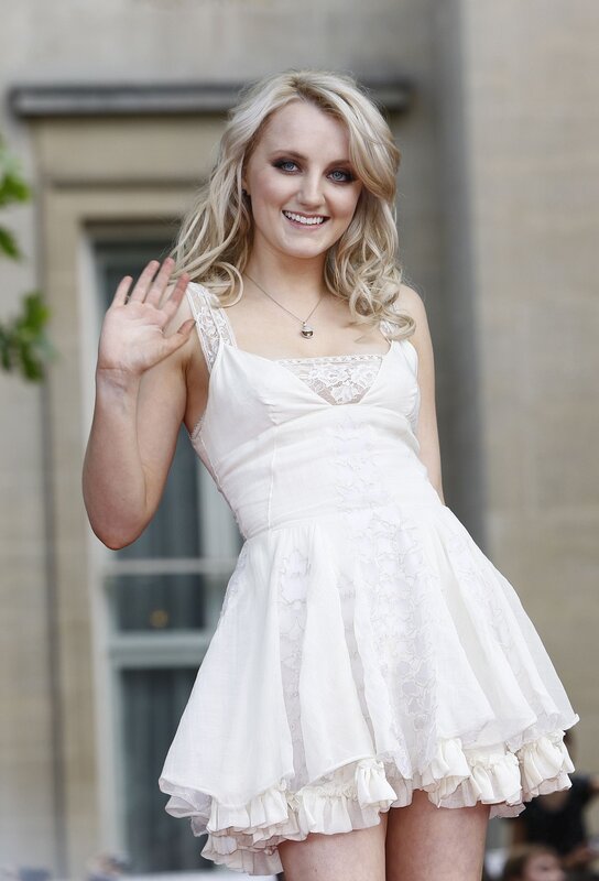Blonde Woman Waving — White