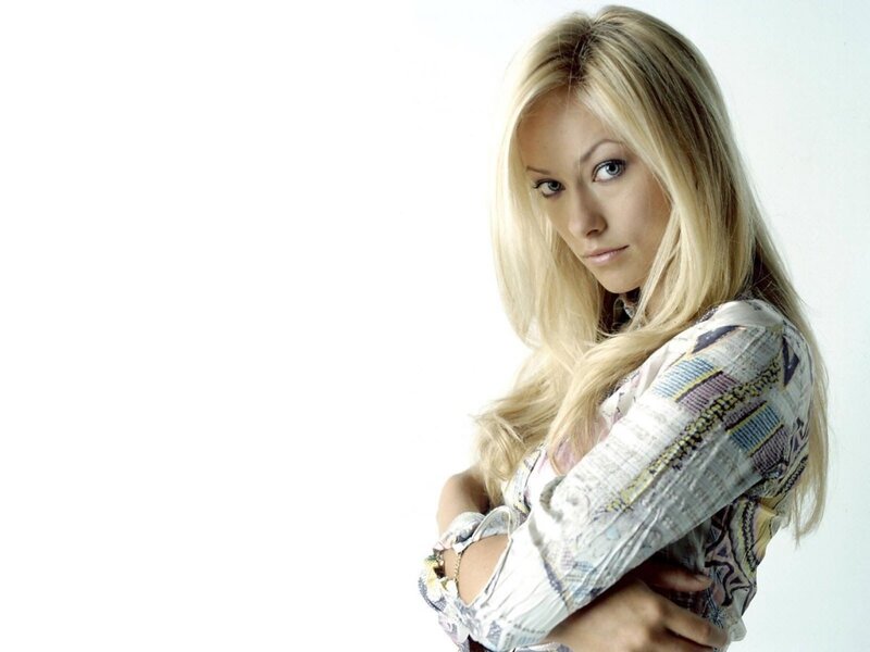 Blonde Woman with Arms Crossed — White