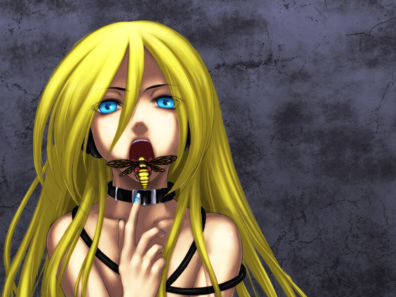 Blonde Woman with Bee