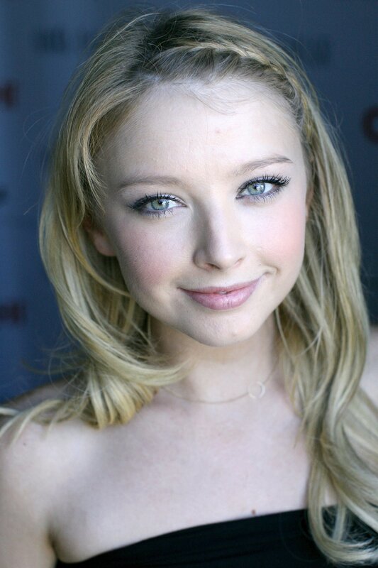 blonde woman with blue eyes