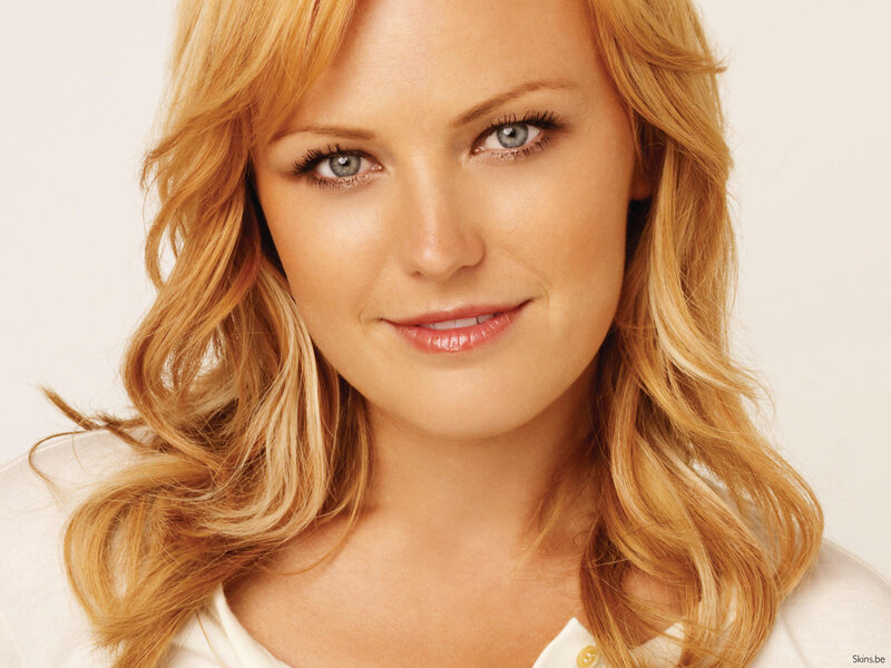 blonde woman with blue eyes