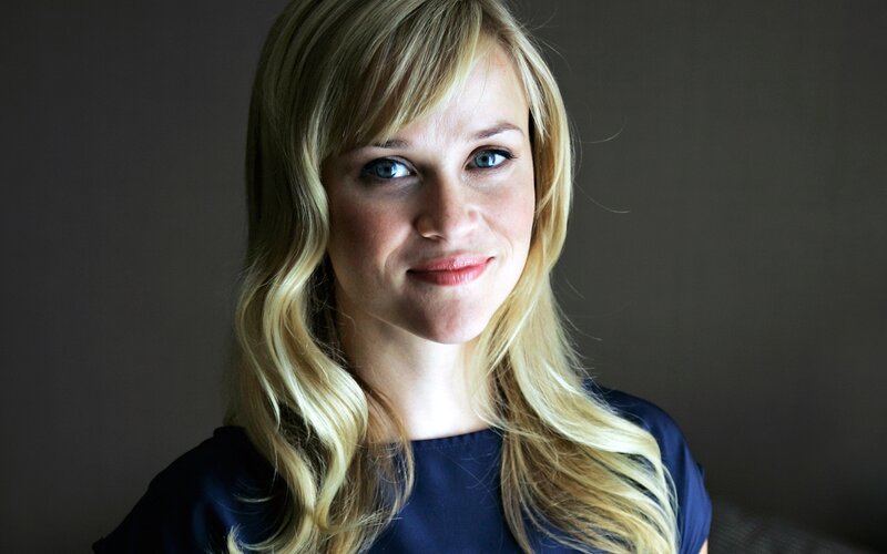 blonde woman with blue eyes