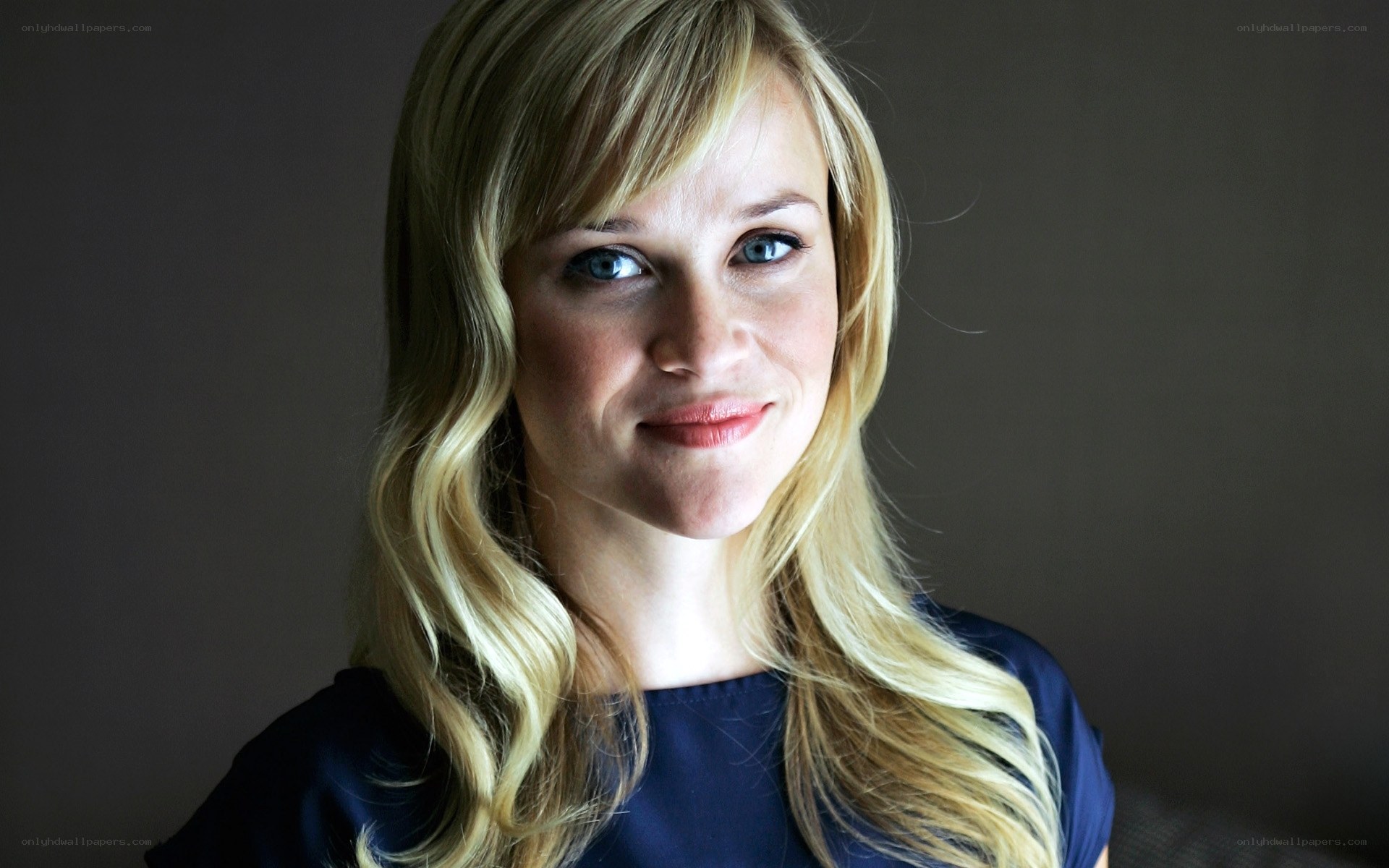 blonde woman with blue eyes
