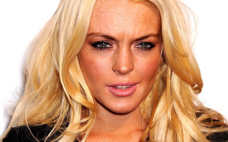 blonde woman with blue eyes