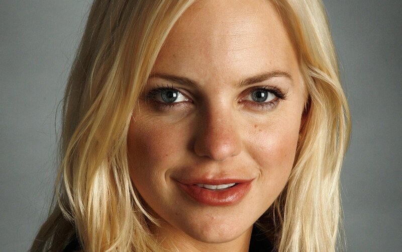 blonde woman with blue eyes