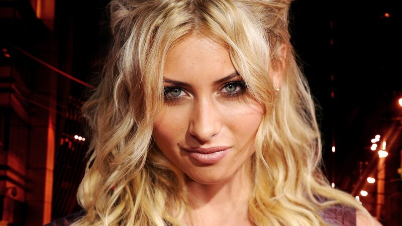 blonde woman with blue eyes