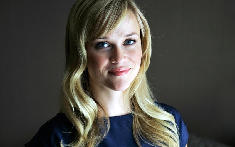 blonde woman with blue eyes