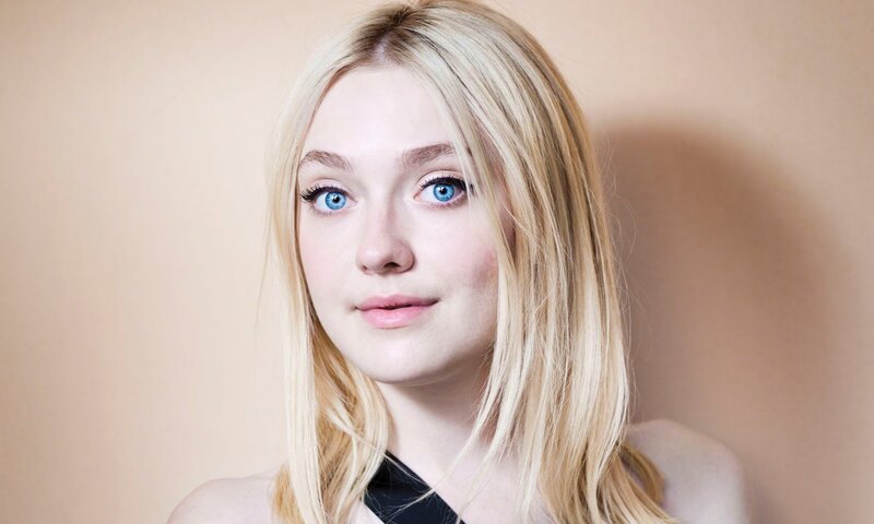 blonde woman with blue eyes