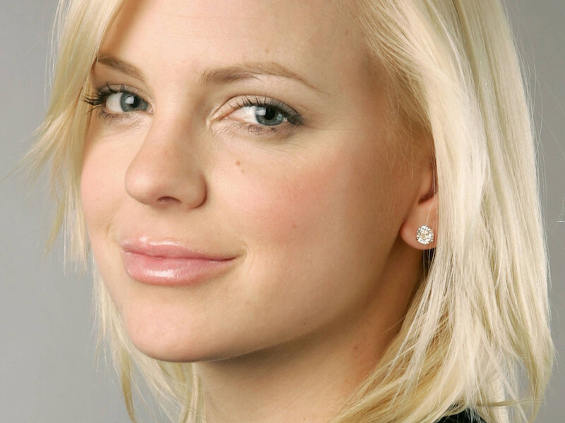 blonde woman with blue eyes