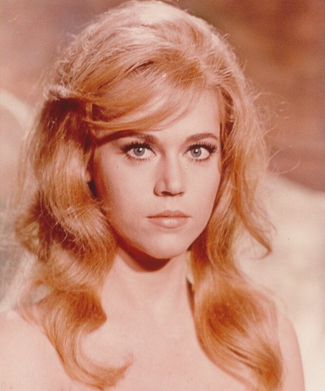 blonde woman with blue eyes