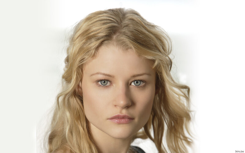 blonde woman with blue eyes