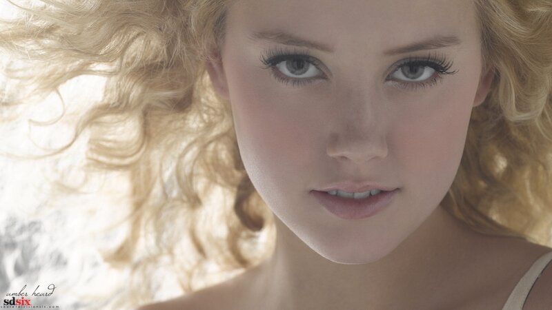 blonde woman with blue eyes