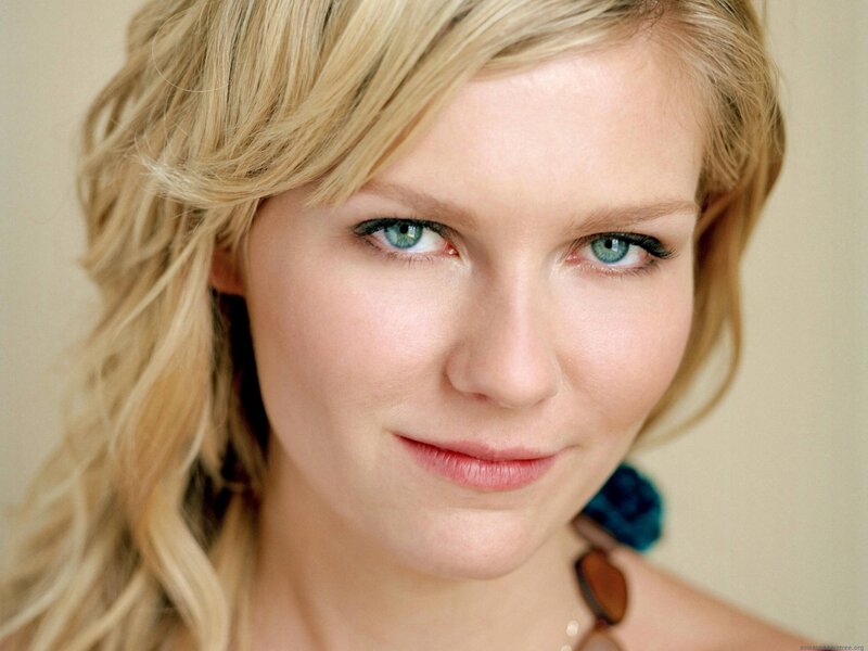 blonde woman with blue eyes