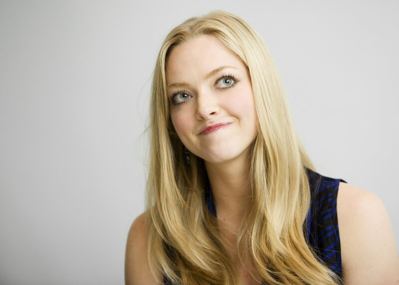 blonde woman with blue eyes