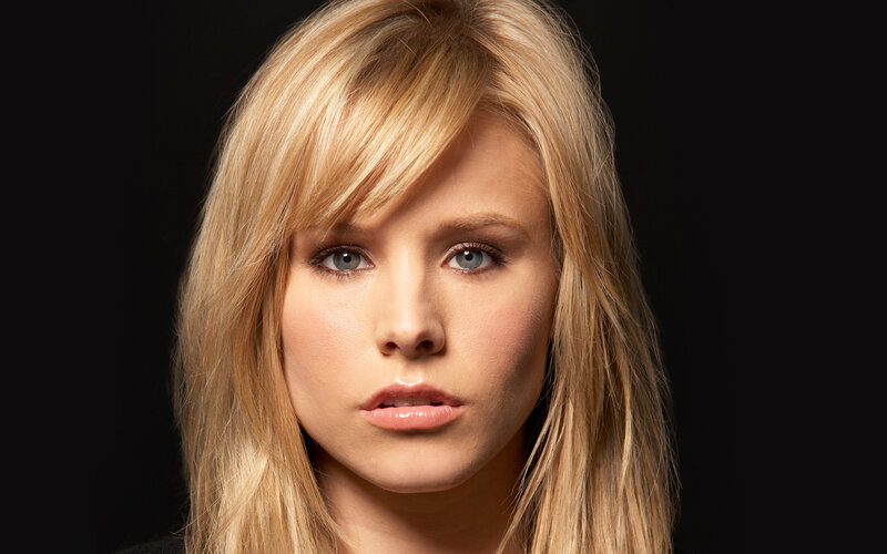blonde woman with blue eyes