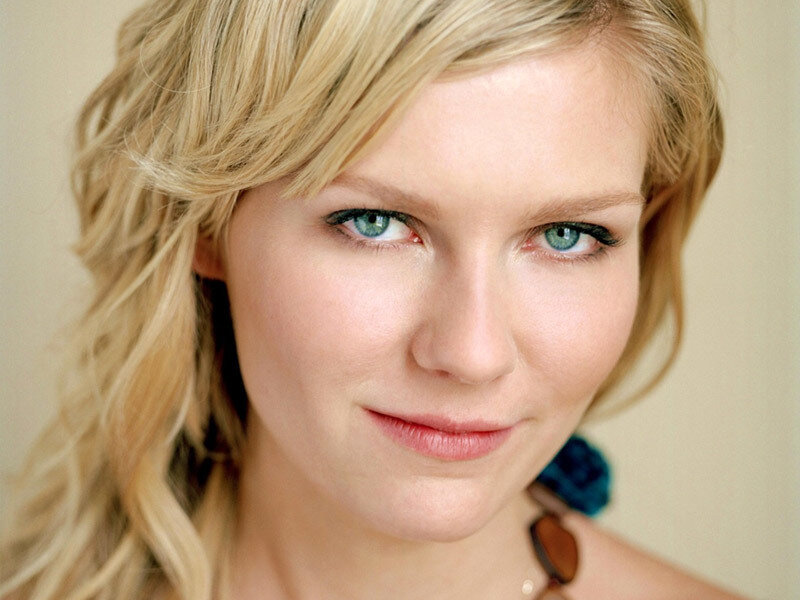 blonde woman with blue eyes