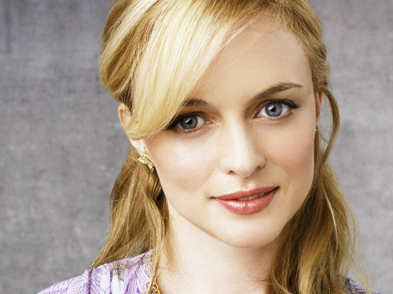 blonde woman with blue eyes