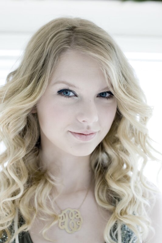 blonde woman with blue eyes