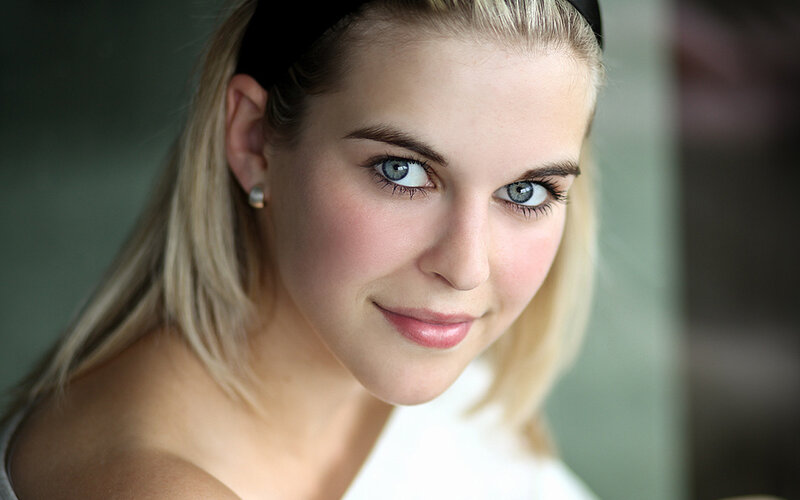 Blonde Woman with Blue Eyes — Calm
