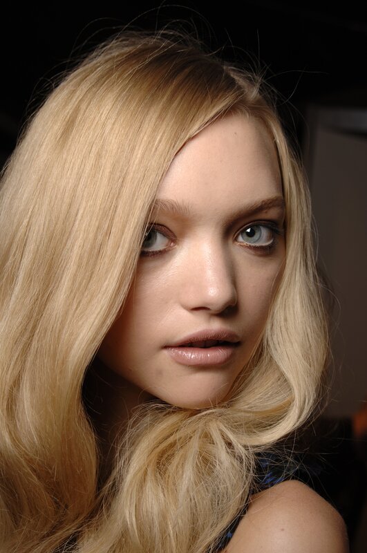 Blonde Woman with Blue Eyes — Dramatic, Photograph, Hair