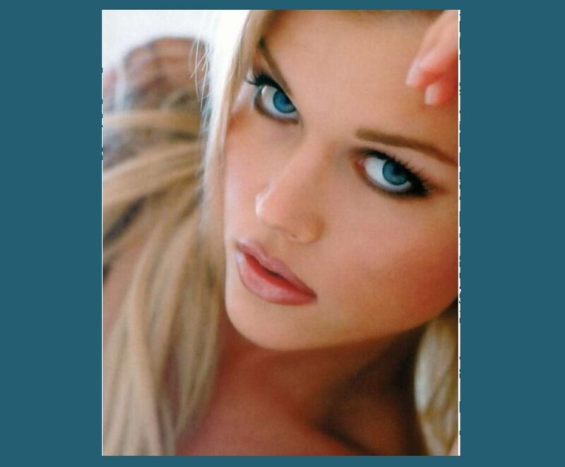 Blonde Woman with Blue Eyes — Neutral, Photograph, Hair