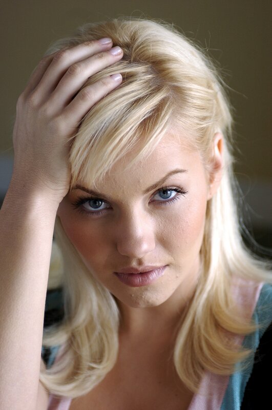Blonde Woman with Blue Eyes — Neutral, Photograph, Hand