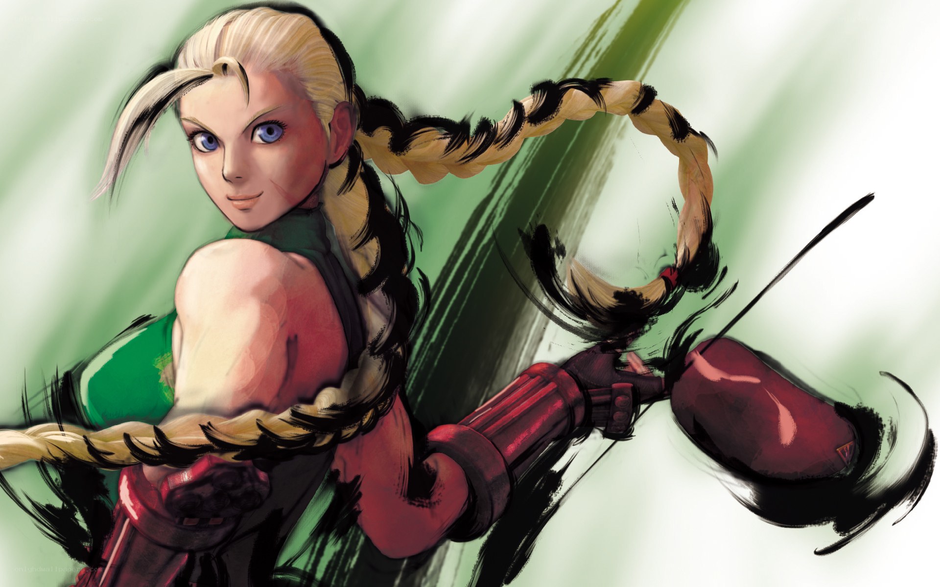 blonde woman with braid