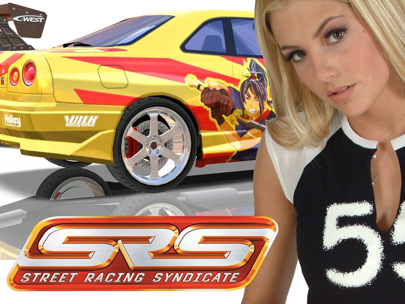 Blonde Woman with Car — Yellow, Dynamic